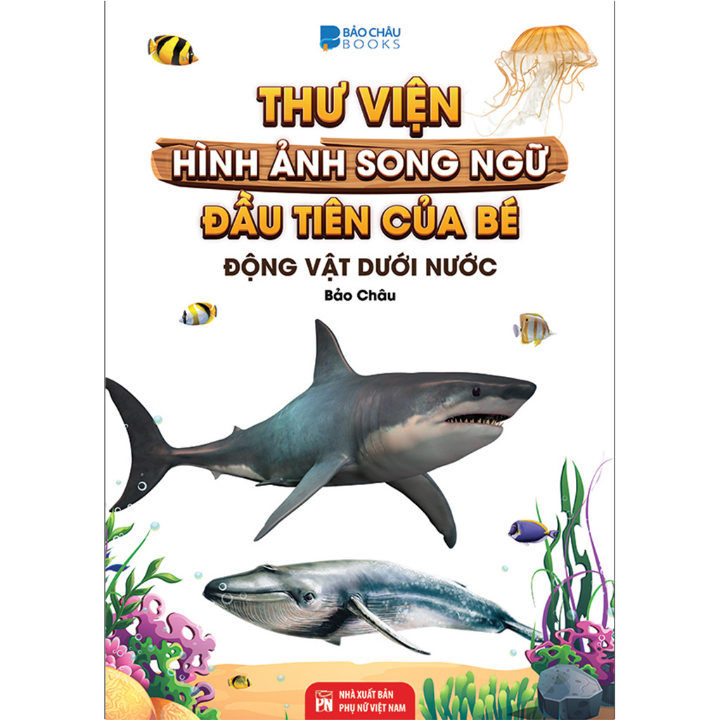 Sách - Thư Viện Hình Ảnh Song Ngữ Đầu Tiên Của Bé - Thế Giới Động Vật - Động Vật dưới Nước - Phương tiện Giao Thông - Côn Trùng Và Bò Sát ( bộ 4 cuốn )