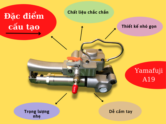 Máy đóng dây đai nhựa Yamafuji A19- Hàng chính hãng