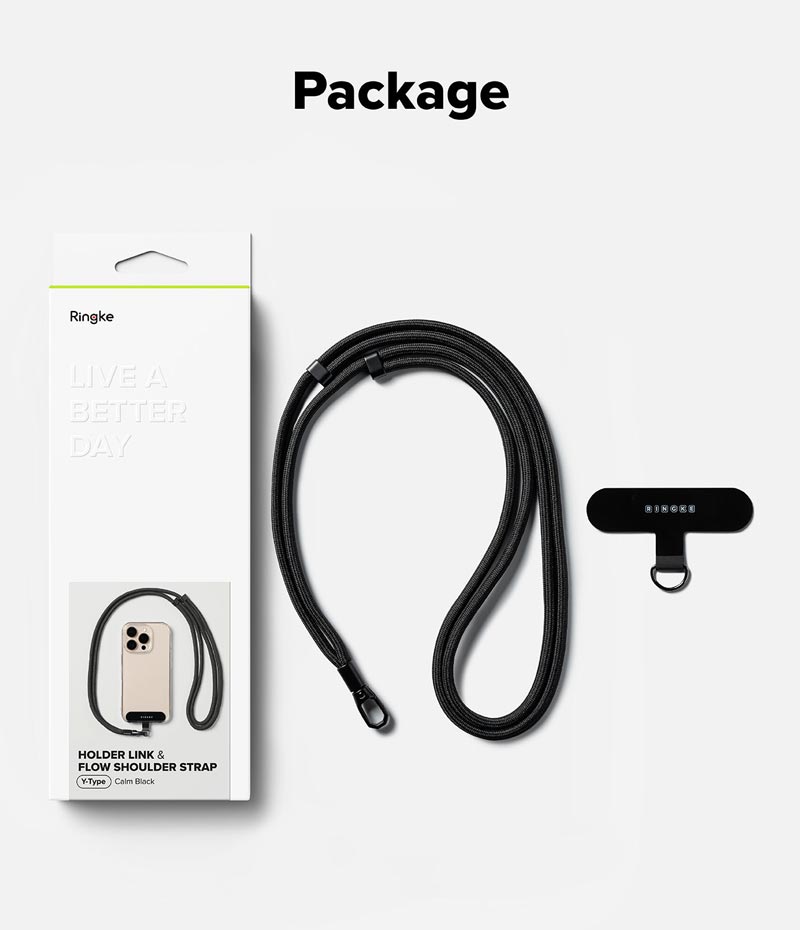 Dây đeo RINGKE Holder Link Flow Shoulder Strap Y-Type - Hàng Chính Hãng