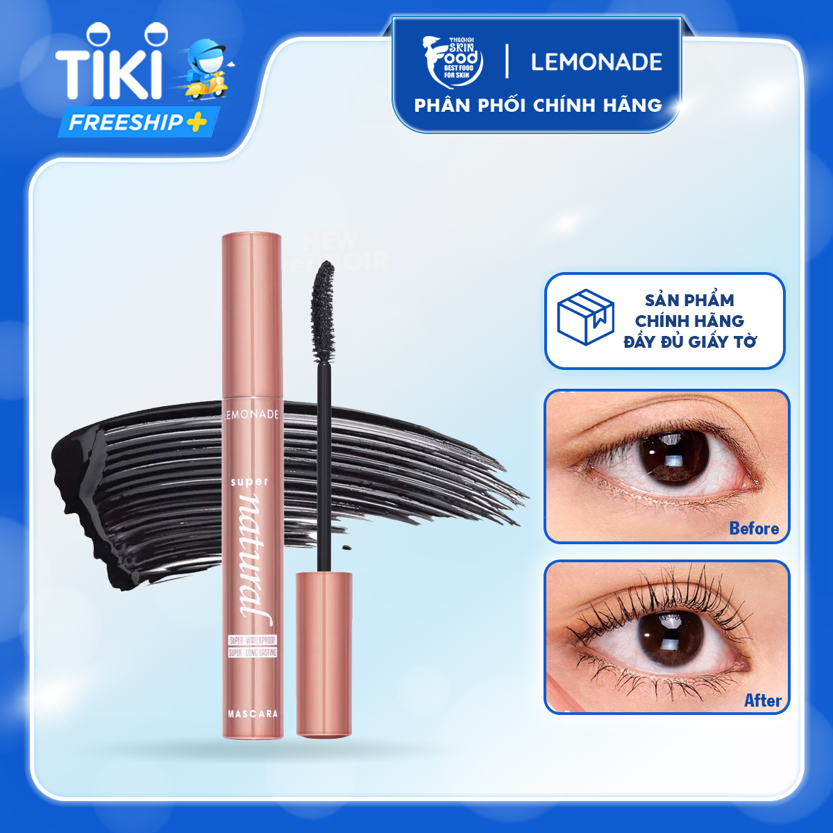 Mascara Làm Mi Cong Dày, Lâu Trôi Lemonade Supernatural Mascara Black