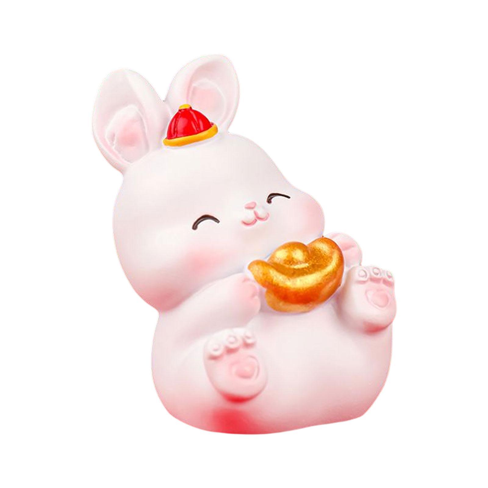 Tượng Hình Thỏ Trang Trí Năm Mới Trang Trí Sân Vườn Kệ Tủ Hàng Hiên
