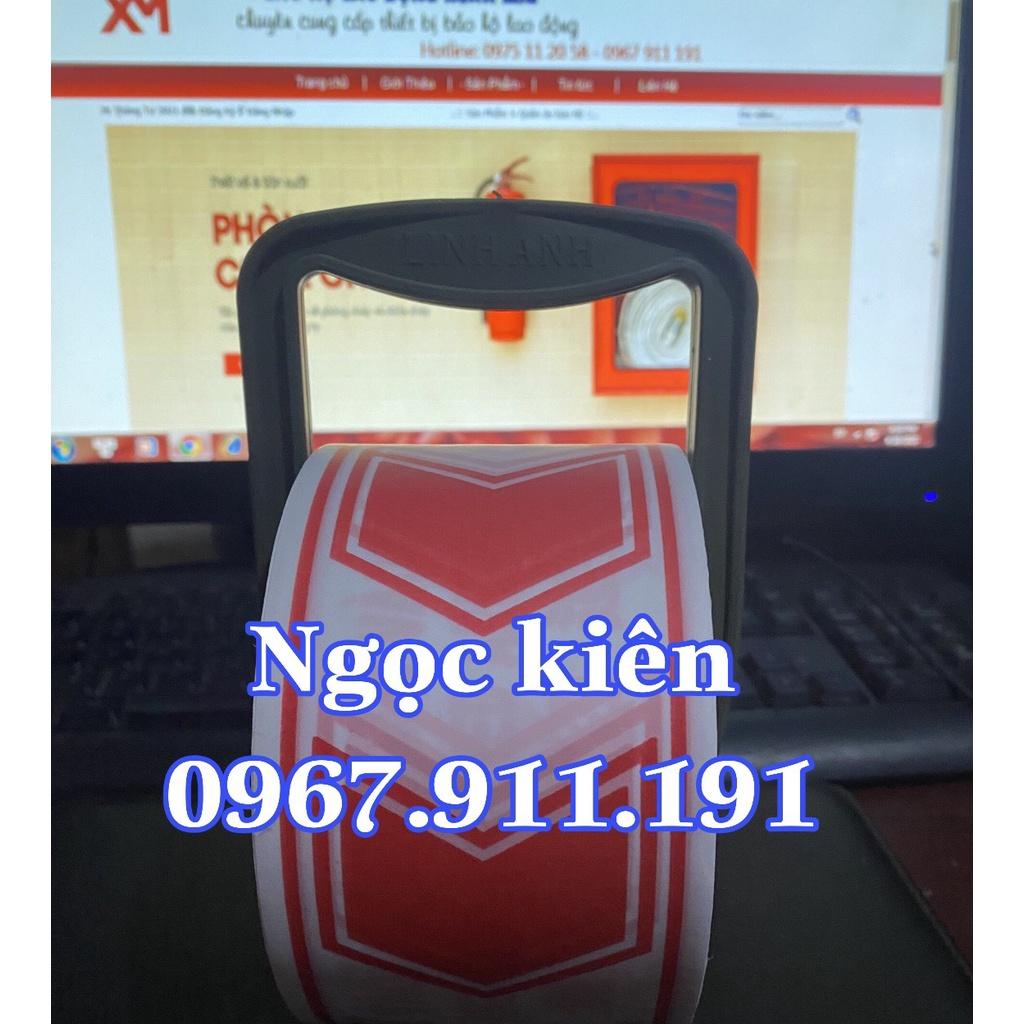 Cuộn rào cảnh báo khu vực cấm vào, day rào cảnh báo trắng đỏ dài 100 mét