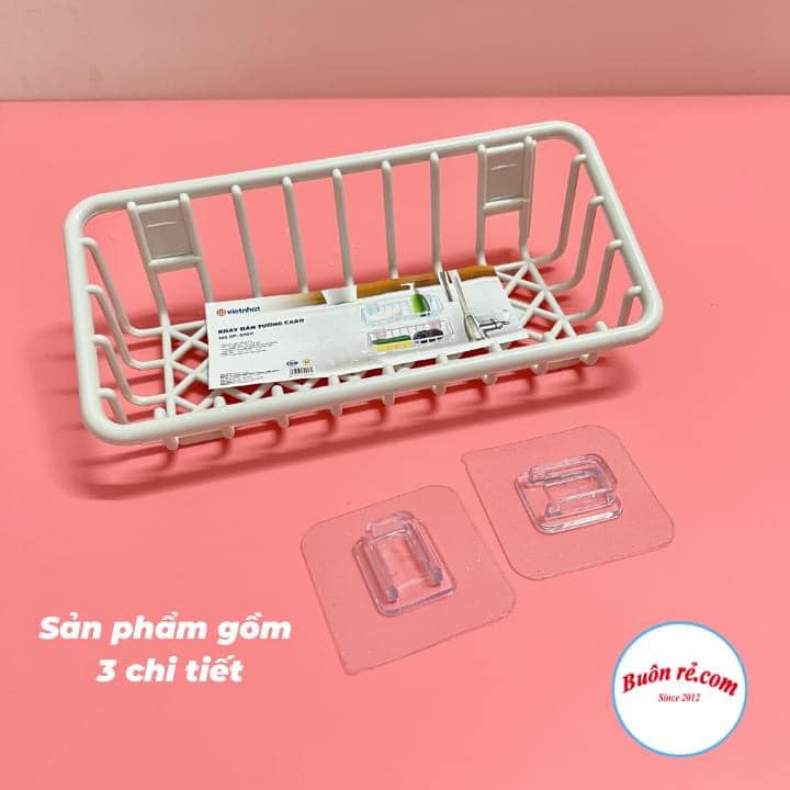 KHAY LƯỚI DÁN TƯỜNG ĐỂ XÀ PHÒNG, RẺ RỬA BÁT TIỆN LỢI