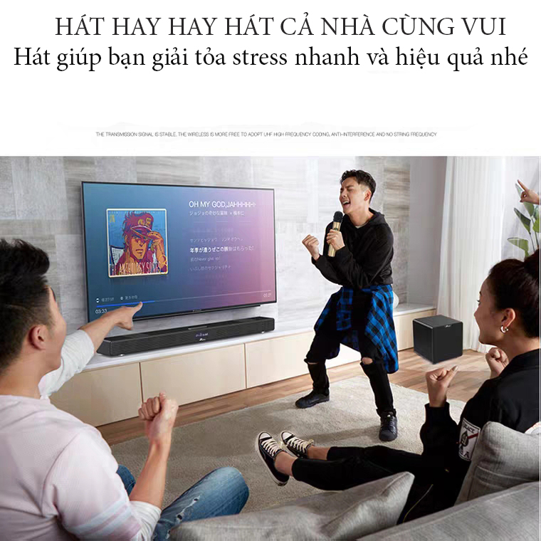 Bộ loa thanh karaoke youtube trên tivi smart  SR100 -K  ( Hàng nhập khẩu )