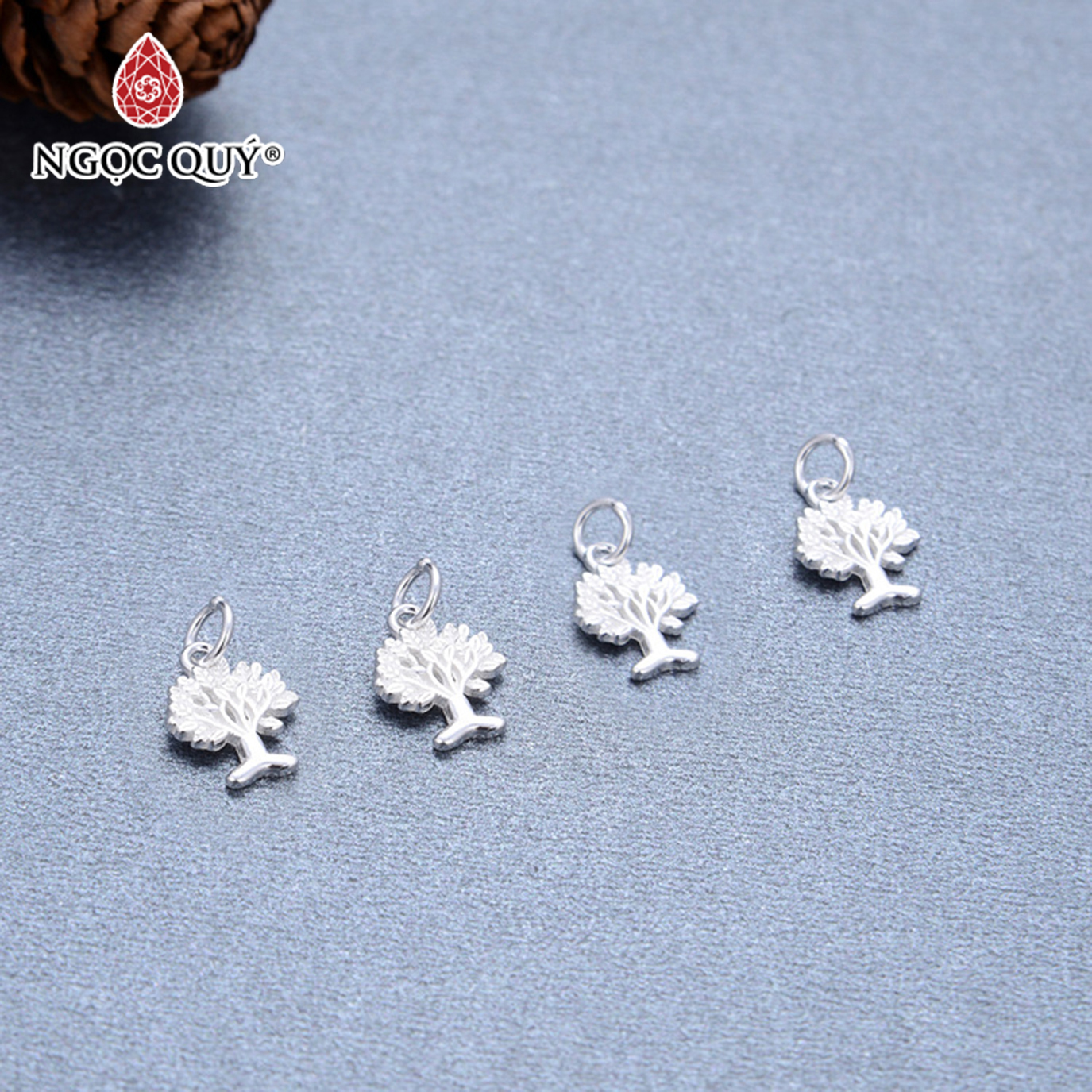Charm bạc hình búp bê treo - Ngọc Quý Gemstones