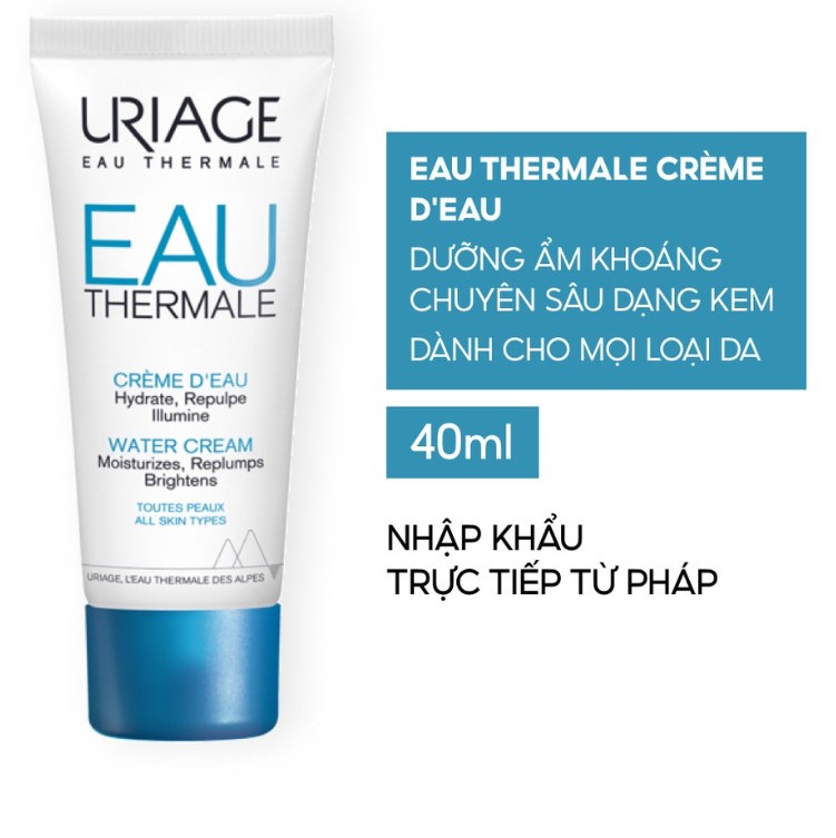 [Uriage] Kem dưỡng ẩm khoáng chuyên sâu dạng kem Eau Thermale Creme D'eau (40ml)