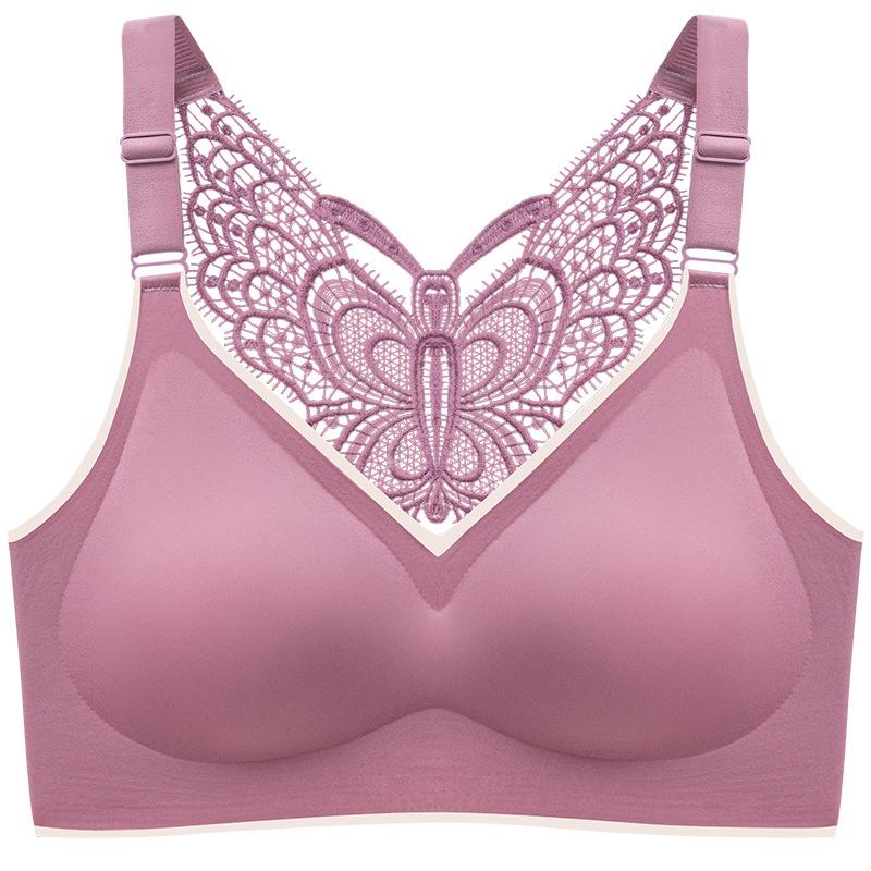 3 Plus Kích Thước Áo Ngực Kích Thước Áo Bralette Liền Mạch Nữ Áo Ngực Làm Đẹp Bướm Lưng Push Up Bra 3XL 4XL 5XL không Dây Quần Lót