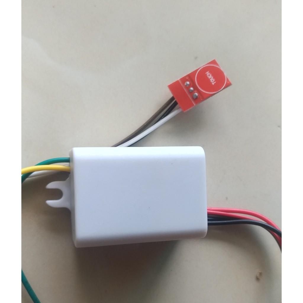 Mạch bật tắt đèn xe máy cảm ứng xuyên nhựa kèm passing 3s loại tốt hàng cao cấp