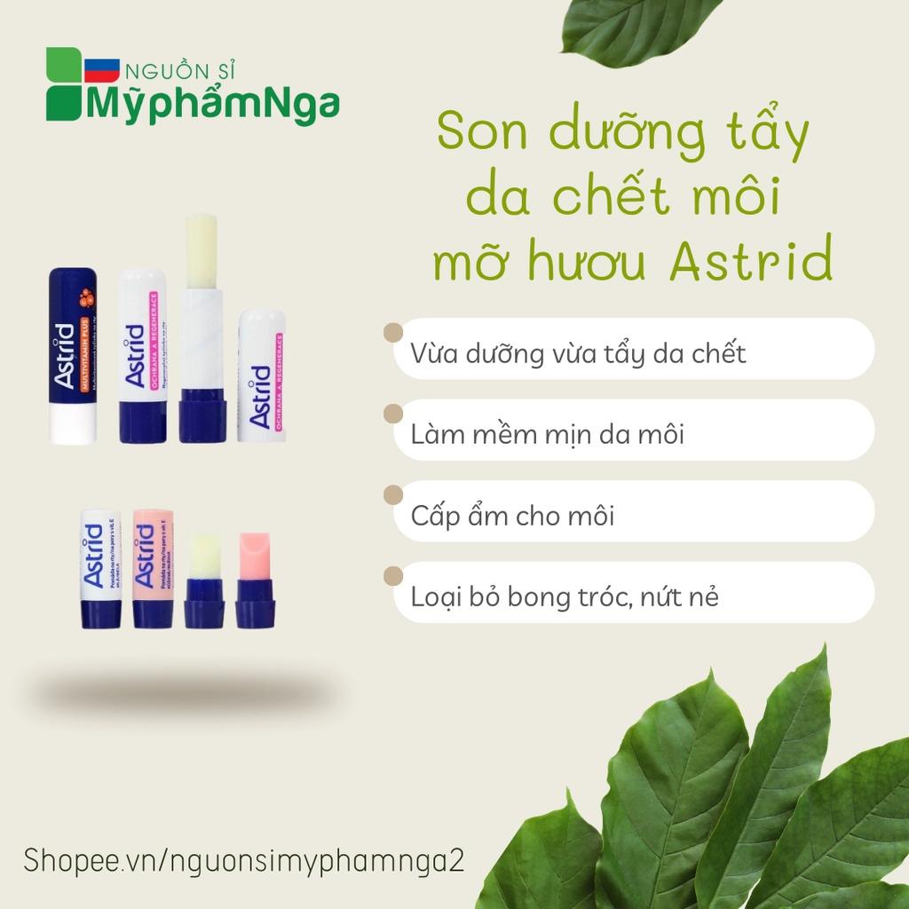 Son dưỡng mỡ hươu Astrid dưỡng và tẩy da chết môi