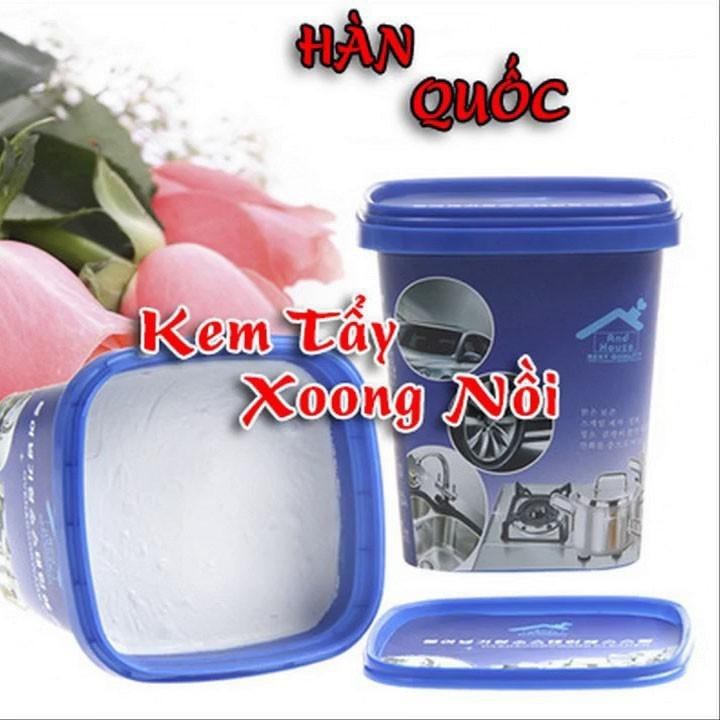 Kem Tẩy Rửa Xoong Nồi Đa Năng Hàn Quốc Tặng Kèm Miếng Cọ Xong Chảo Inox Không Gỉ.