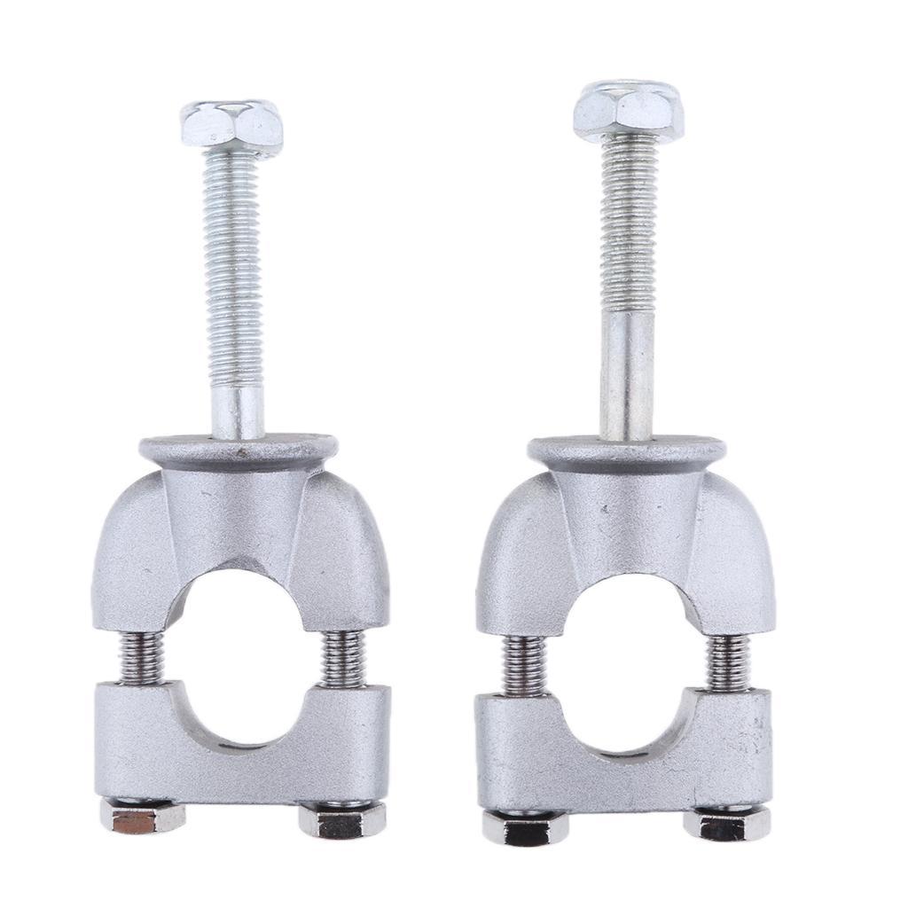 Pair 7/8" Handlebar Riser Mount Clamp Adapters for Motorcycle Dirt Bike ATV