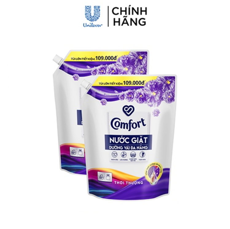 Combo 2 túi nước giặt dưỡng vải Comfort 3.8kg