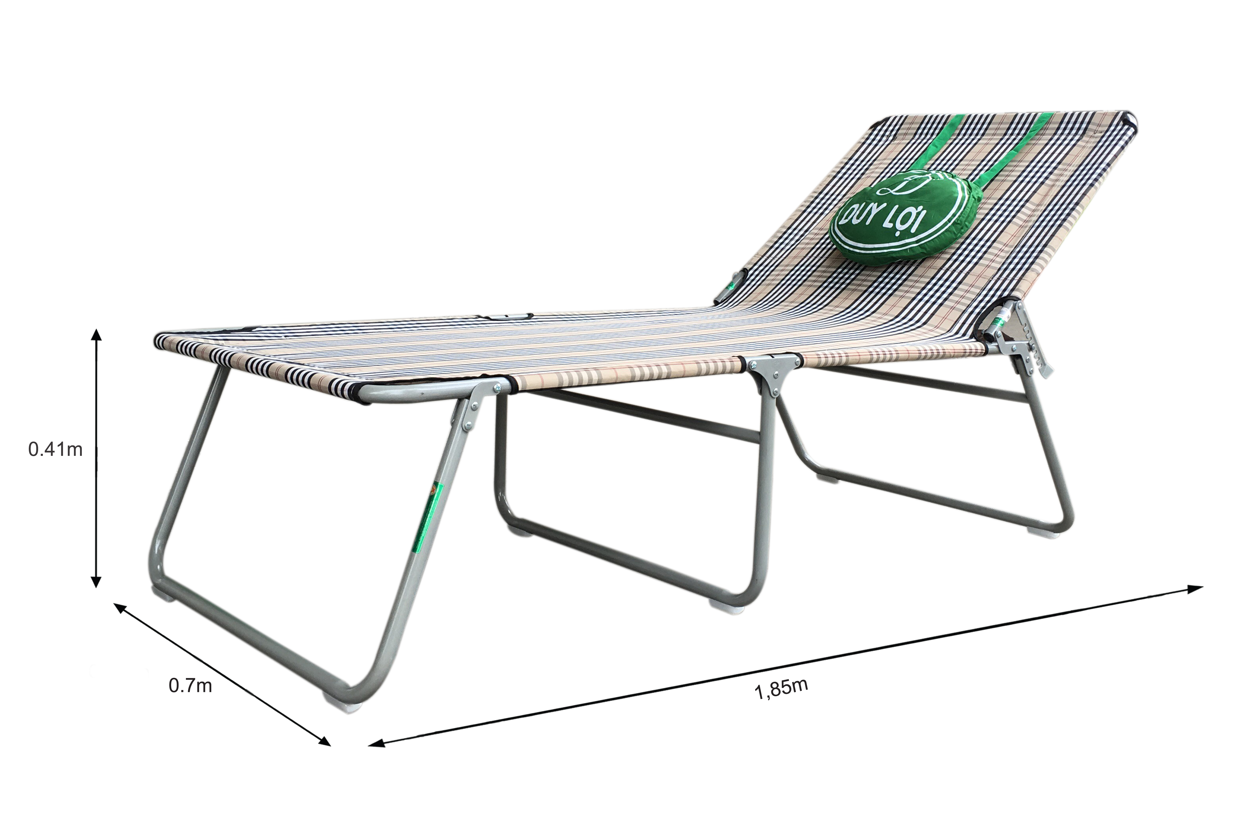 GHẾ - GIƯỜNG XẾP DUY LỢI THÉP CHÂN DÀI