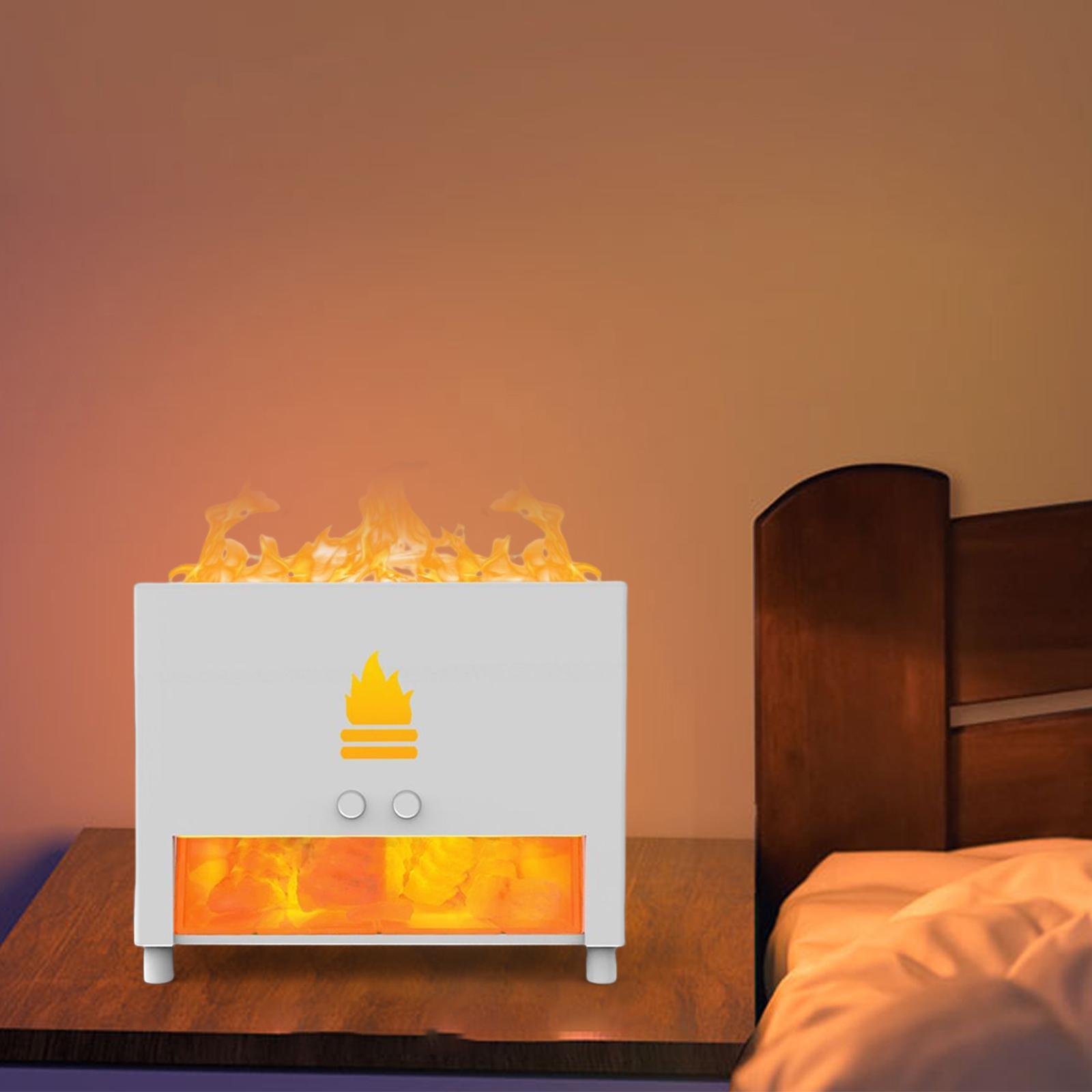 Air Humidifier, Realistic Flame  Maker Essential Oil Dorm Auto Shut Off for Bedroom