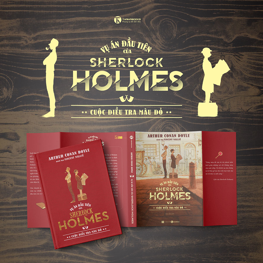 Vụ án đầu tiên của Sherlock Homles: : Cuộc điều tra màu đỏ - Bản đặc biệt - Bìa canvas