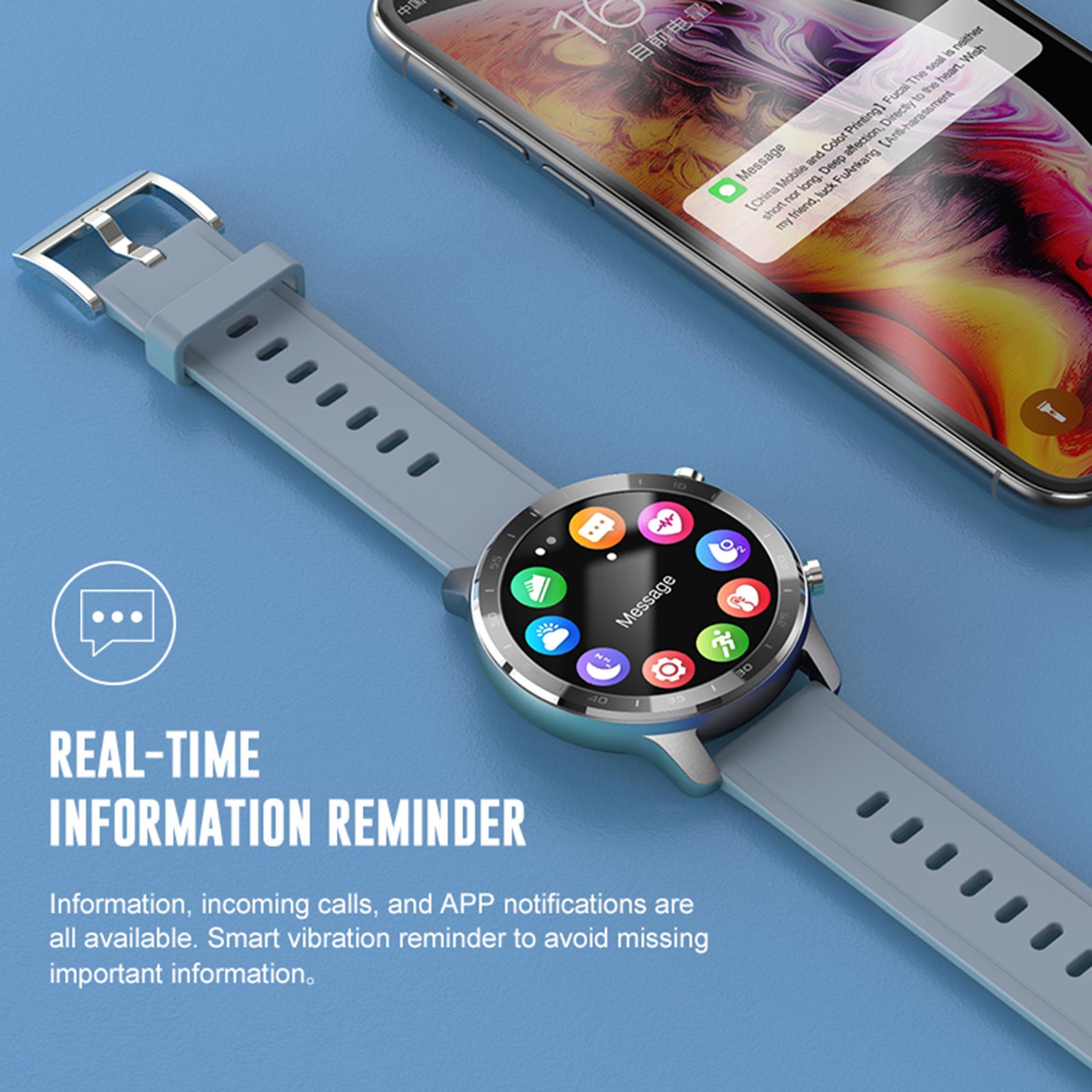 Sports Round Smart Watch 1.28'' IP67 Waterproof Fitness Tracker
