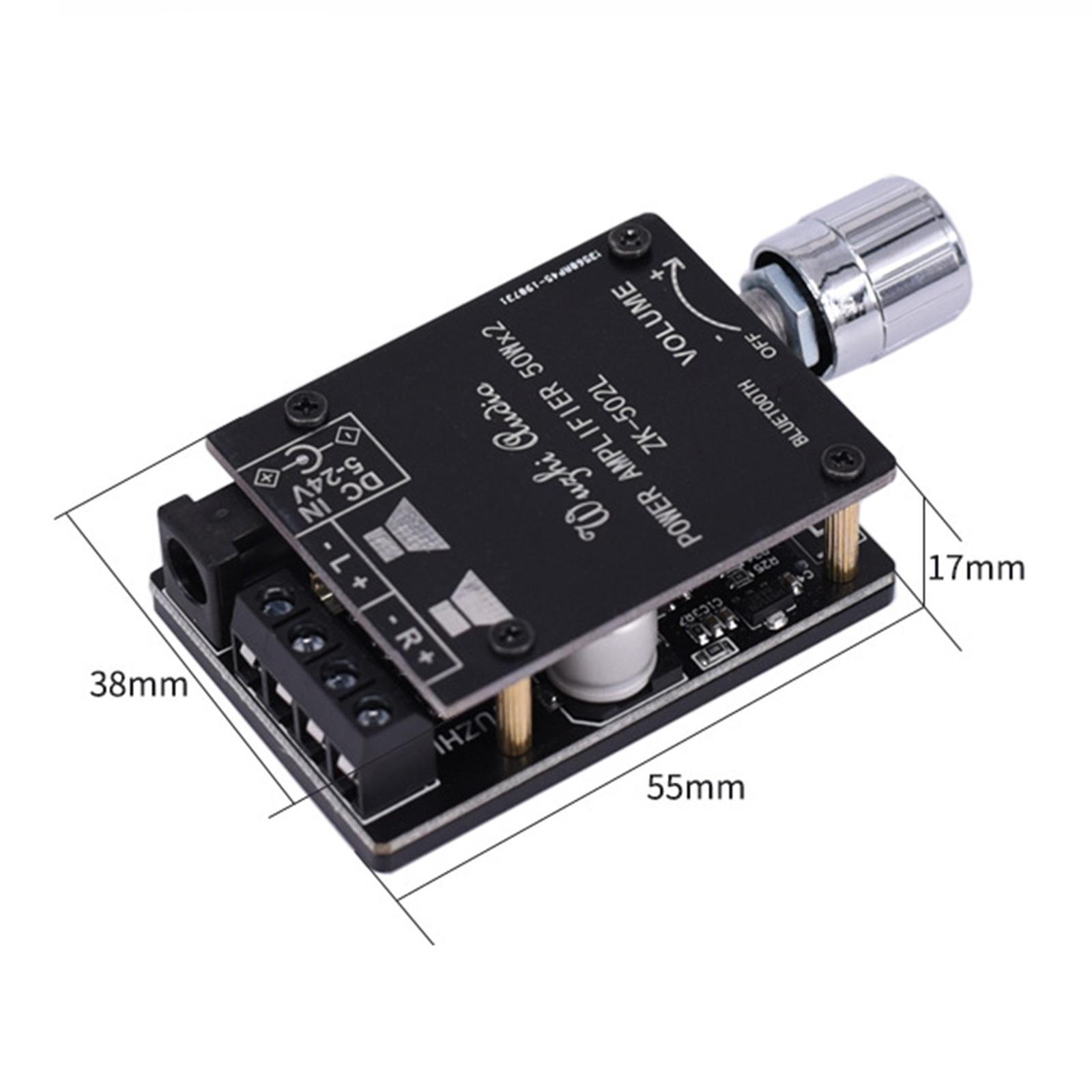 DC524V Bluetooth 5.0 Amplifier Board for DIY Store Theater Square Speakers