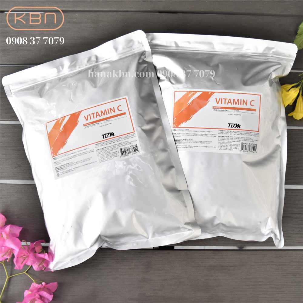Combo 2 Bột Mặt Nạ Vitamin C TBM 1000g Tặng 10 Mặt Nạ Soothing - Sáng Da, Ngừa Lão Hóa (Chính Hãng)