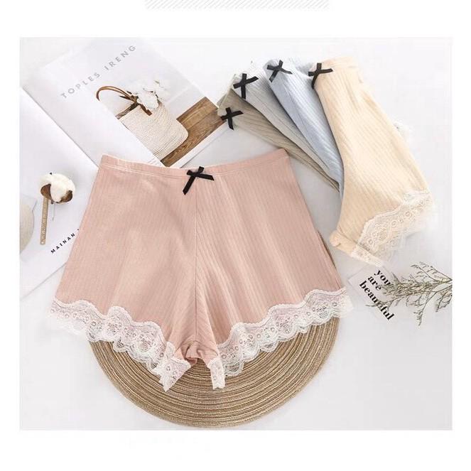 COMBO 5 QUẦN VÁY COTTON TĂM CHÂN REN 044