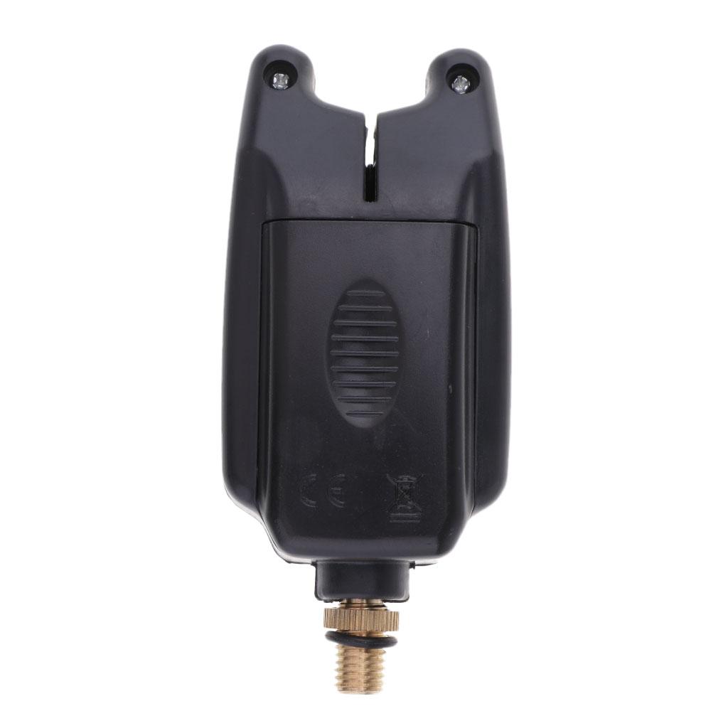 Fishing Bite Alarm Bite Indicator LED Sound Light Alert Fishing Rod Holder