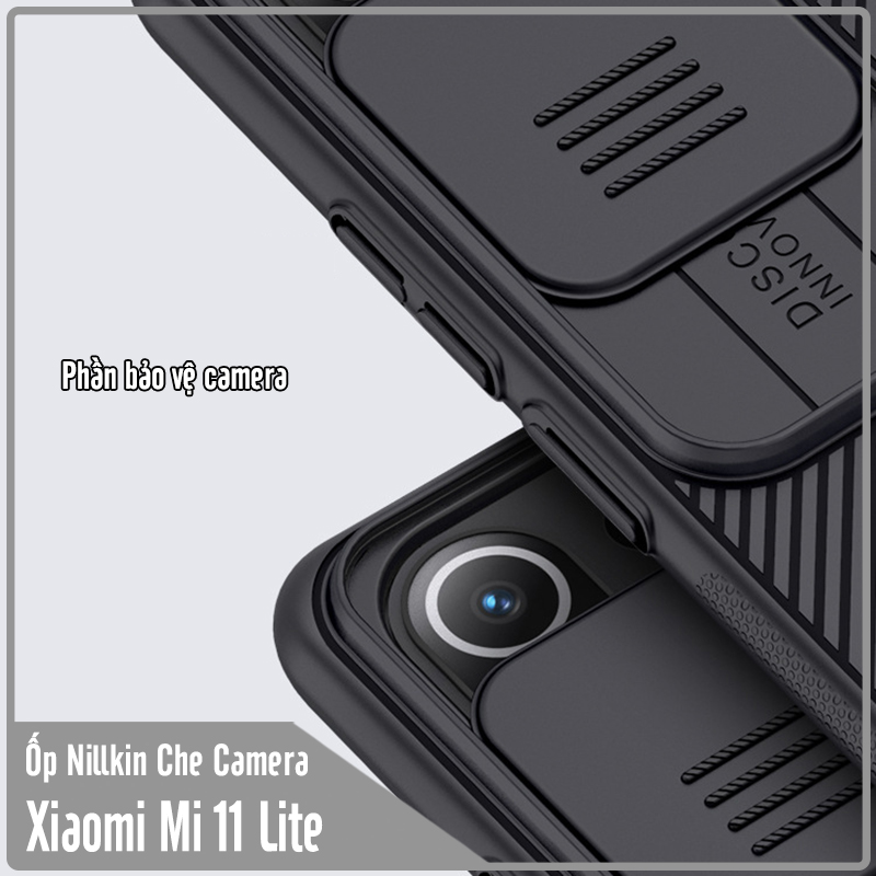 Ốp lưng cho Xiaomi Mi 11 Lite Nillkin CamShield che camera - Hàng Nhập Khẩu