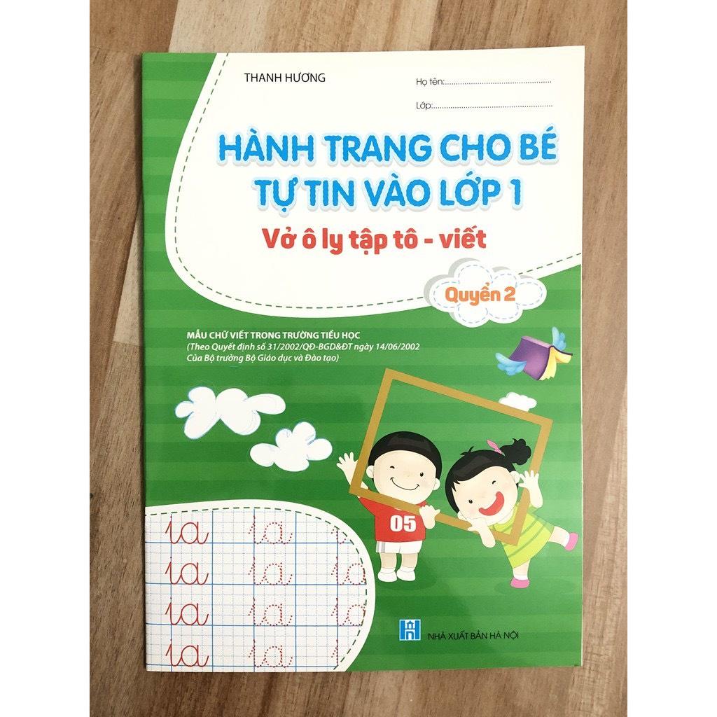 Sách - Combo Vở Ô Ly Tập Tô - Viết - Hành Trang Cho Bé Tự Tin Vào Lớp 1 - Quyển 1,2 (2 cuốn)