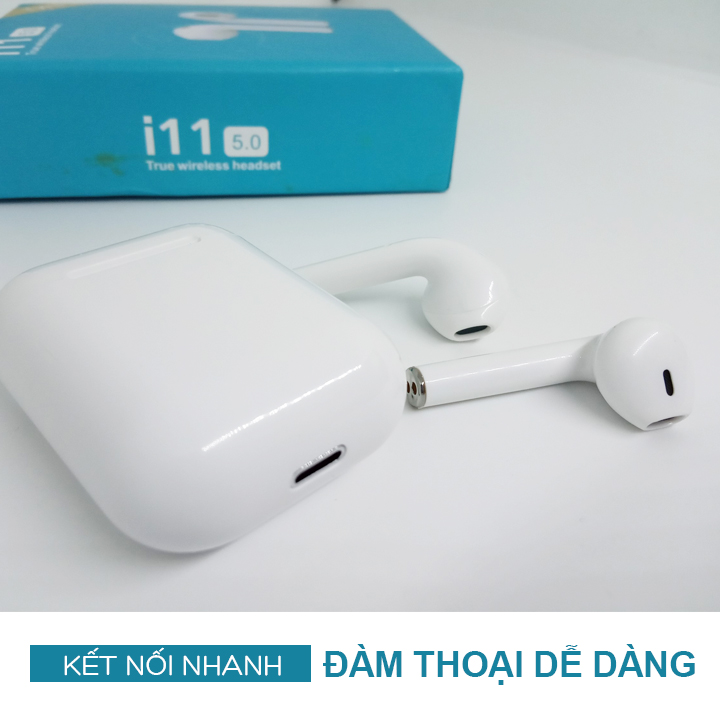 Tai nghe Bluetooth i11 TWS (Pop Up) Auto connect nút cảm ứng - Hàng nhập khẩu