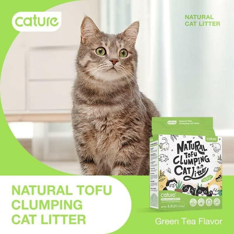 Cát đậu phụ Cature Natural Tofu 5.5L đổ được bồn cầu Dành cho mèo - thaivucattery