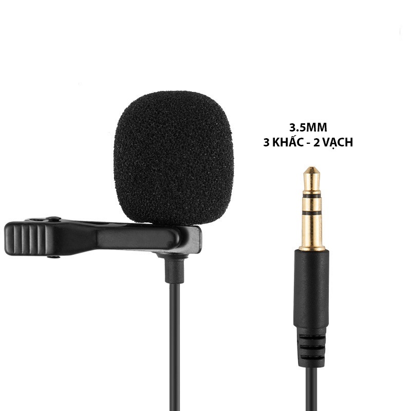 Micro thu âm mini thiết kế cài áo tiện dụng + Tặng kèm hộp đựng cao cấp