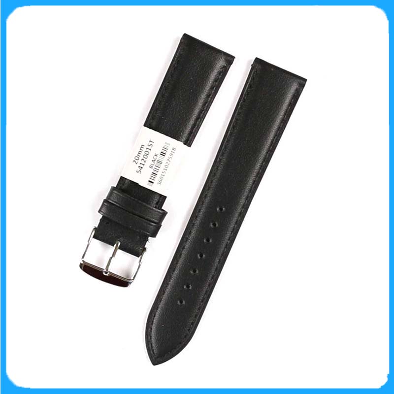 Dây Da Đồng Hồ ZRC Pháp Dòng MIAMI Da Bê Màu Đen Vân Trơn Cỡ 20mm