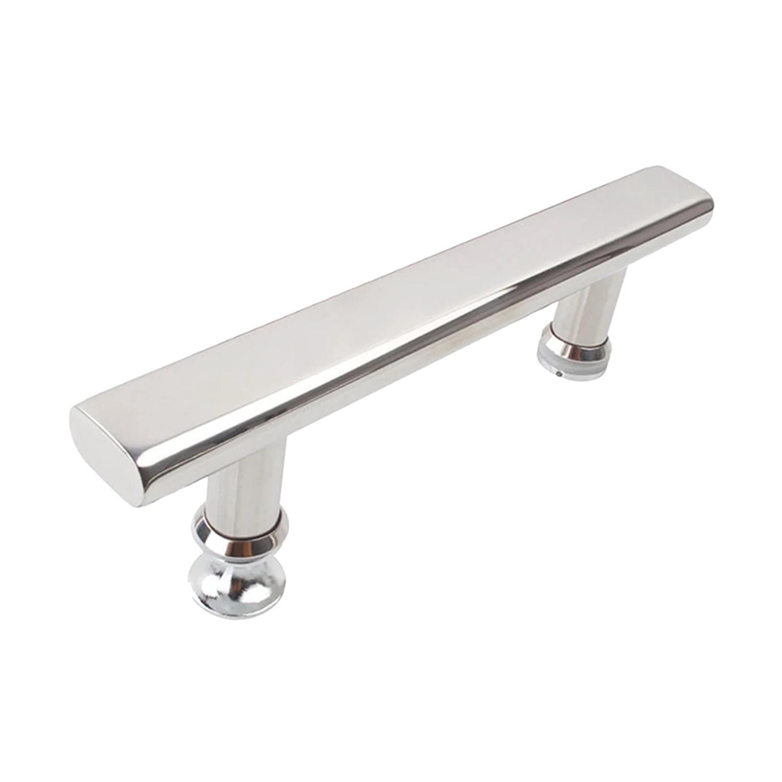 Stainless Steel Push Pull Door Handle Glass Door Hardware Drawer Fixing
