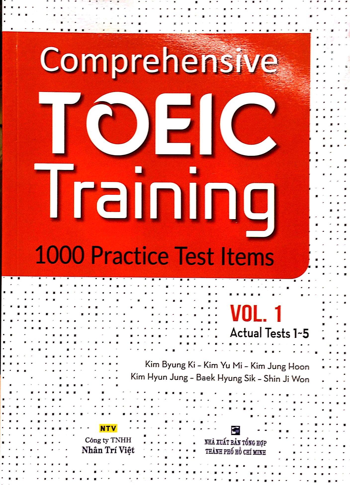 Comprehensive Toeic Training 1000 Practice Test Items (Vol 1) - Kèm CD