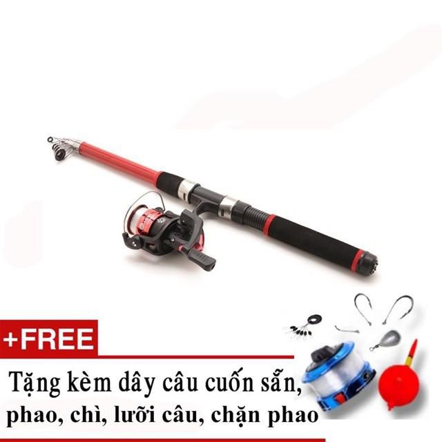 Bộ Cần Máy 2m4 + Full Phụ Kiện Đi Câu docaucagiangnam