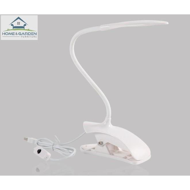 Đèn led học tập và đọc sách cổng usb có đế kẹp - Home and Garden