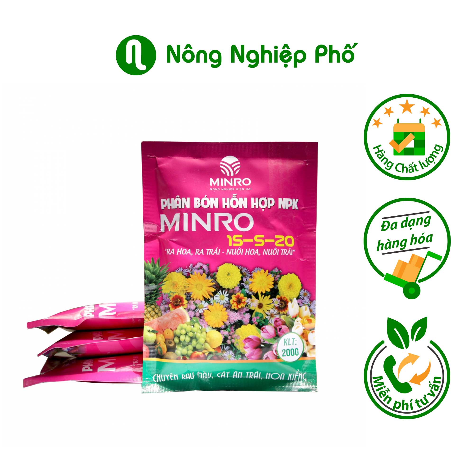 PHÂN BÓN HỖN HỢP NPK MINRO 15-5-20