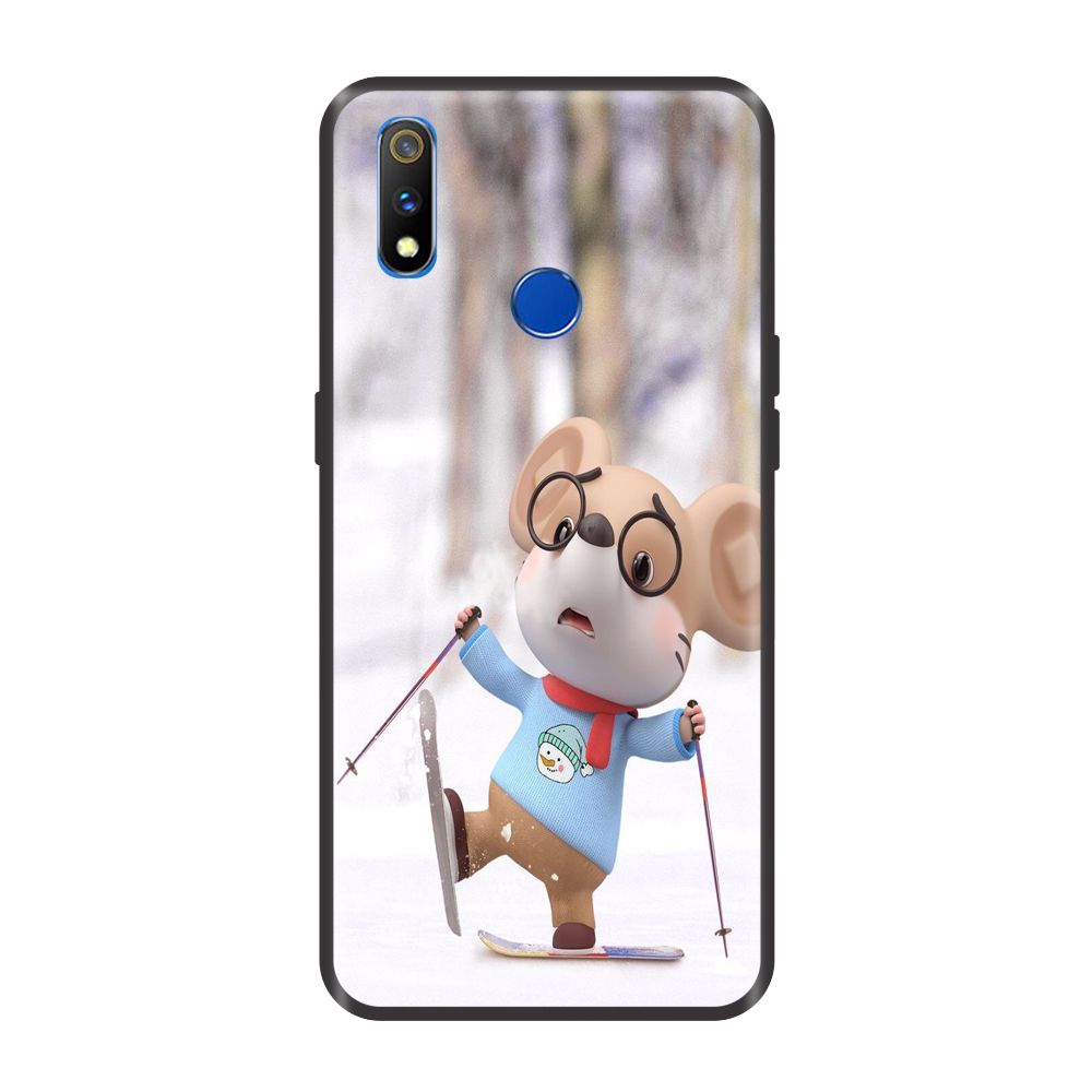 Ốp lưng TPU viền dẻo cho điện thoại REALME 3 PRO Hình Chuột Tết 2020 - Mẫu 21