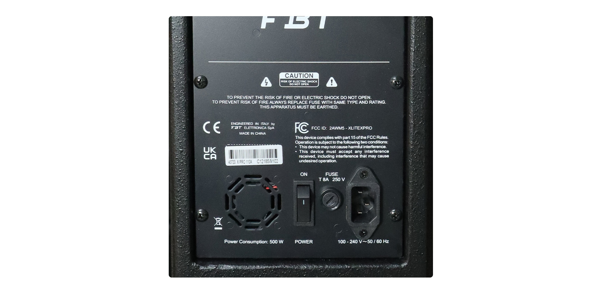 X PRO 110A Loa Full Liền Công Suất 1500W 10inch FBT-HÀNG CHÍNH HÃNG