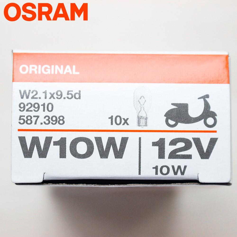 Bóng đèn xi nhan vàng OSRAM T13 xe Dream, Wave, Sirius, Viva,.. (92910A) - Hàng chính hãng