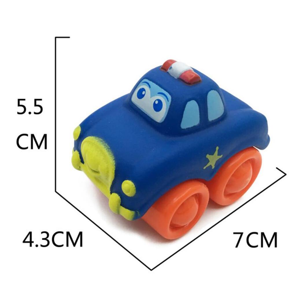 Cao Su Nhựa Mini Ô Tô Đồ Chơi Mô Hình Cho Bé Kid Cho Bé Chơi Bộ 6 Cái
