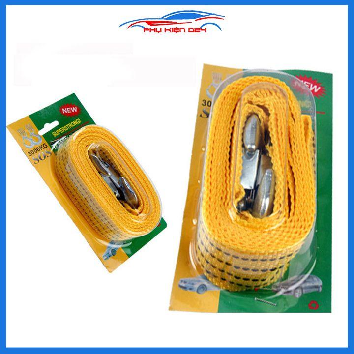 Cáp vải cứu hộ ô tô 4m 3 tấn siêu bền hỗ trợ trường hợp khẩn cấp