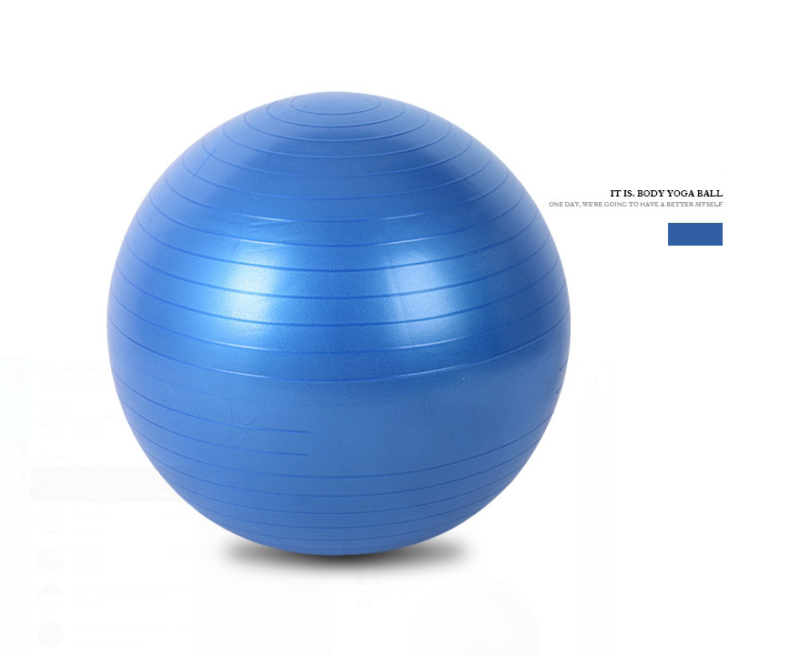 Bóng Yoga đường kính 75cm - Chất liệu cao su dày dặn, bền bỉ