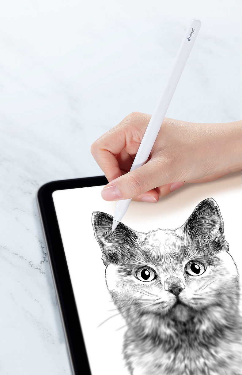Miếng dán màn hình cao cấp cho iPad ESR Paper Feel Screen Protector - Hàng Nhập Khẩu