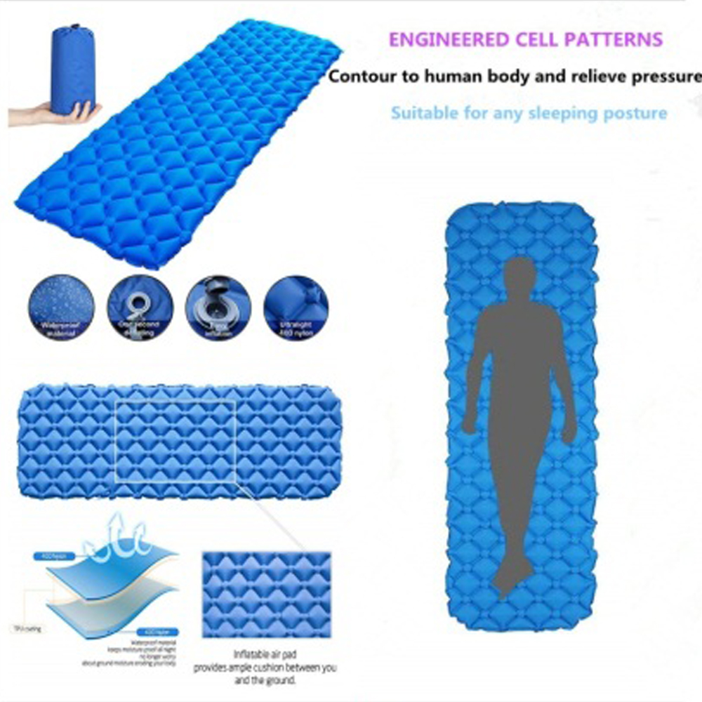Đệm Ngủ Bơm Hơi Di Động Ngoài Trời Siêu Nhẹ Có Chống Thấm Nước