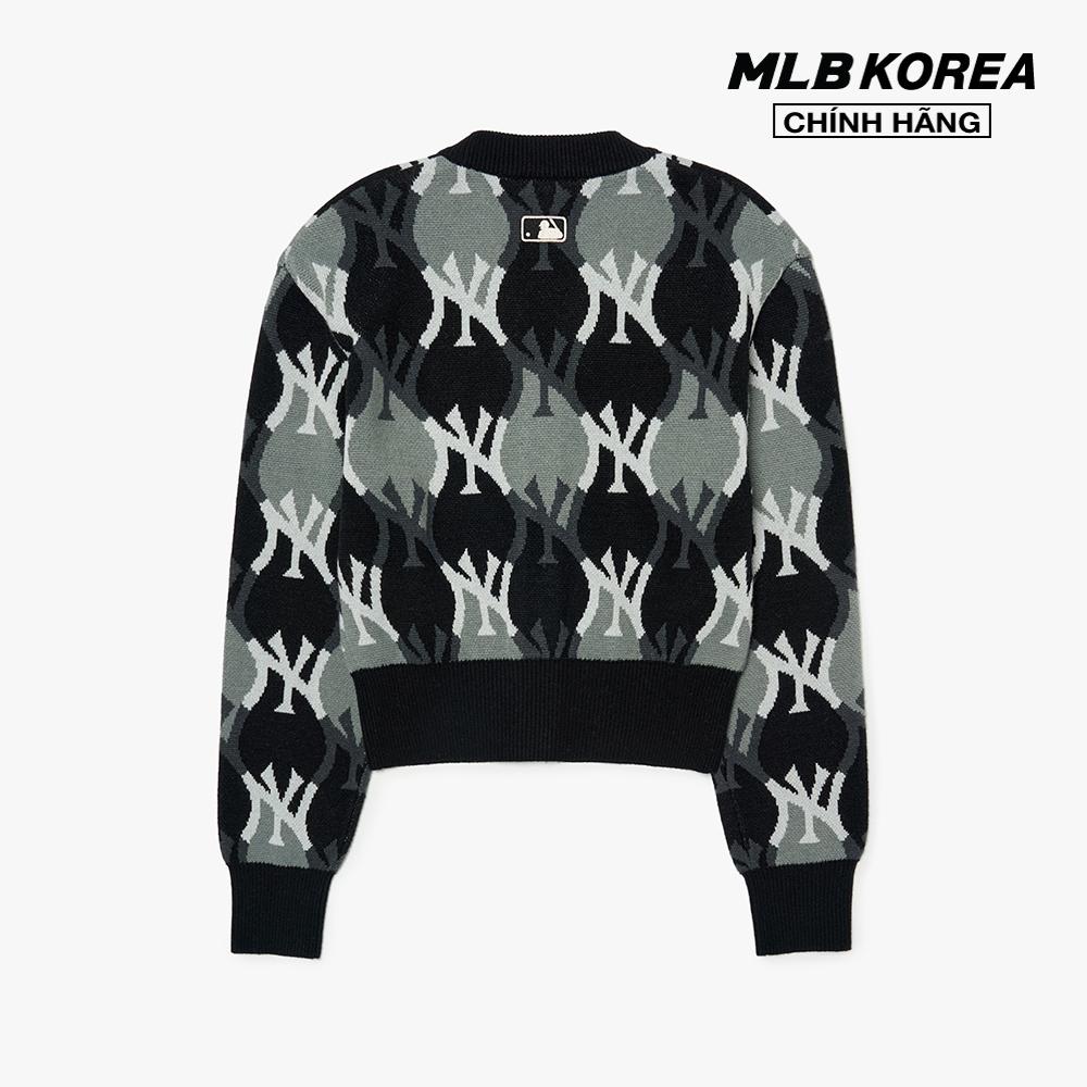 MLB - Áo khoác cardigan nữ Argyle Monogram Crop 3FKCY0124