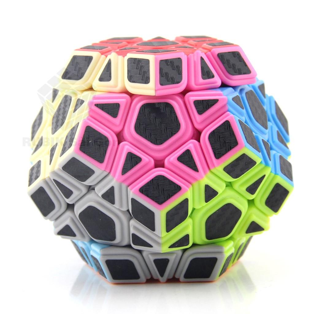 Khối Rubik Carbon Biến Thể 12 Mặt Megaminx - Rubic Ma Thuật Các Bon Biến Dạng - Ru Bíc Cacbon MoYu Meilong