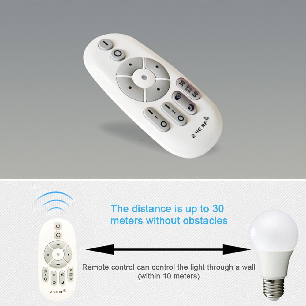 Bóng đèn thông minh Bóng đèn LED 2.4G được điều khiển bằng cả điều khiển từ xa và APP di động