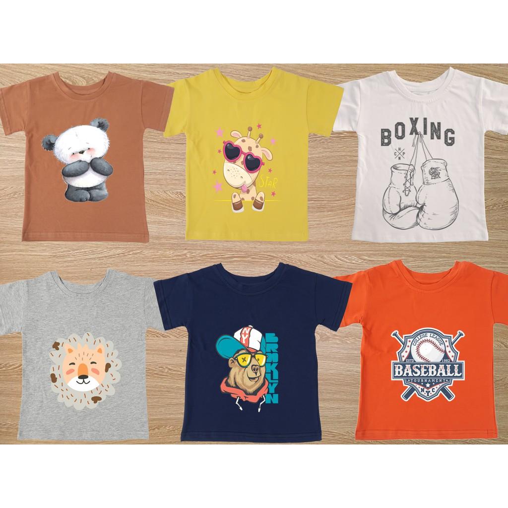 Áo thun trẻ em nam cotton 100% các màu : Mã 038
