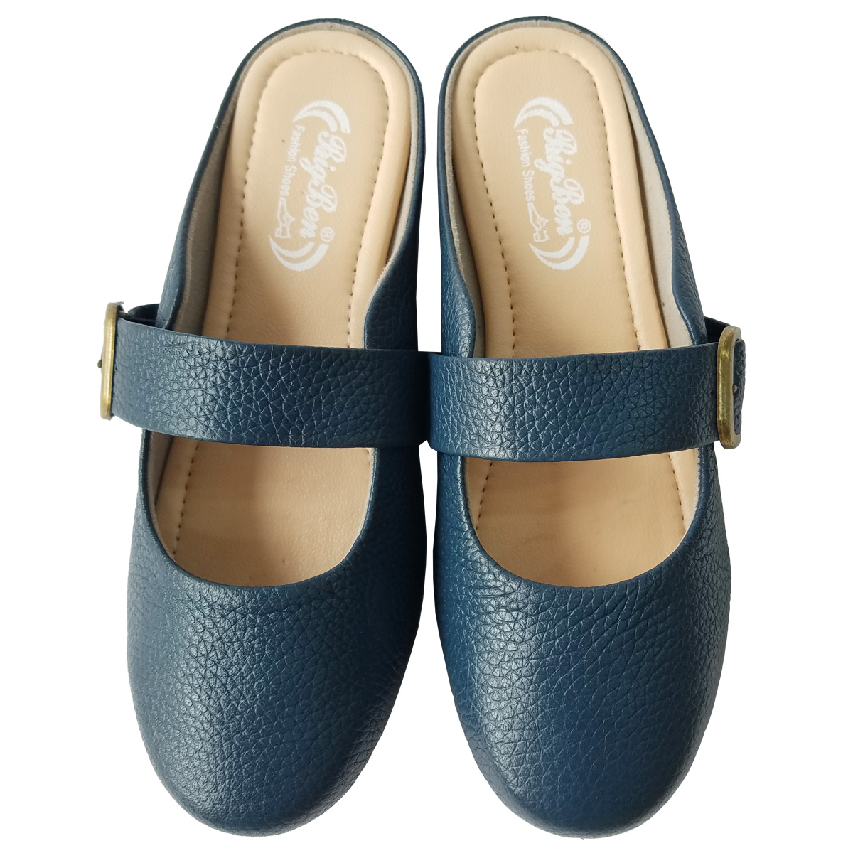 Dép Sục Nữ Da Bò Thật BIGGBEN Cao 5 Phân SBN62