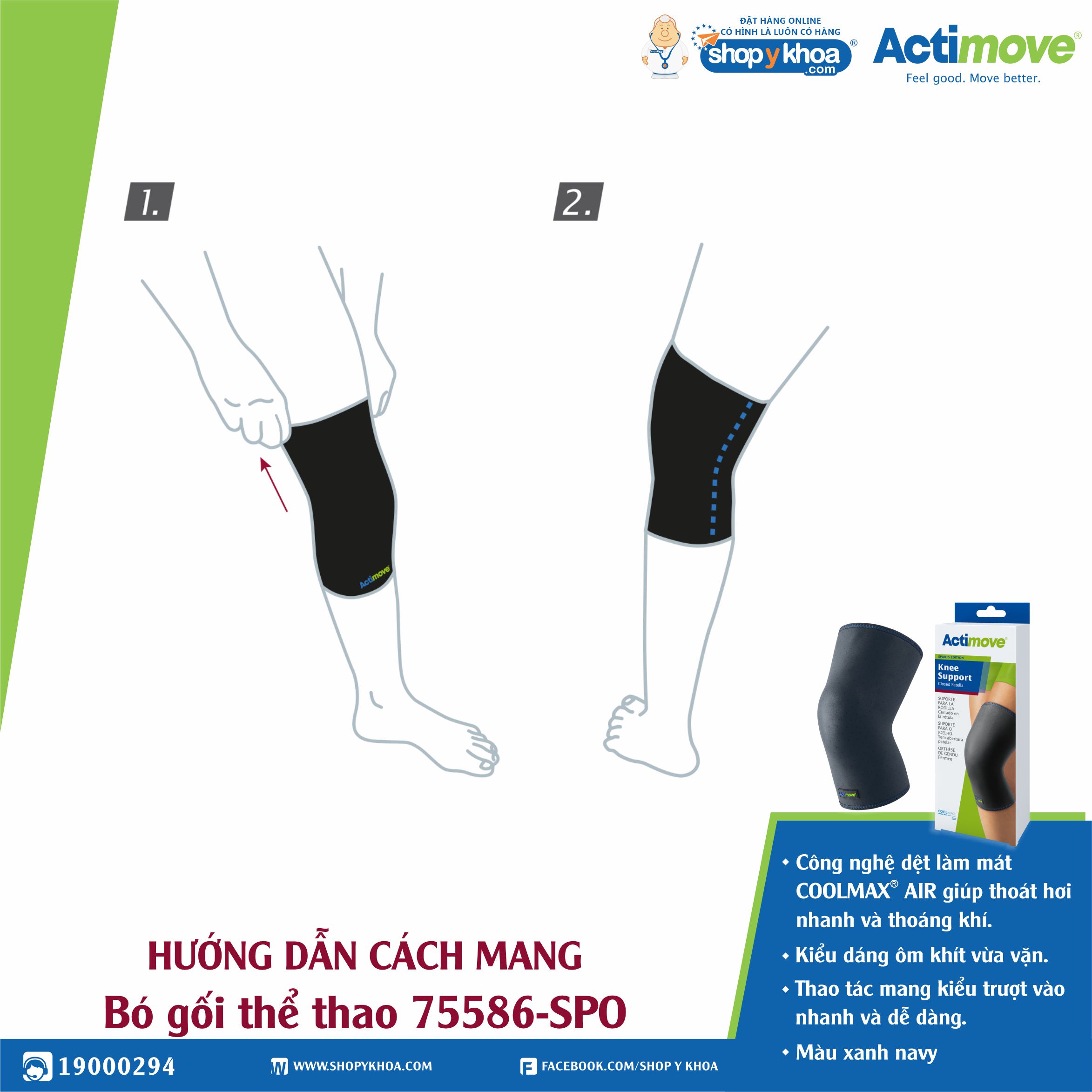 Bó gối thể thao 75586-SPO Actimove Knee Support