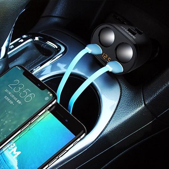 Bộ Chia Tẩu Sạc Ô Tô Nhãn Hiệu Hyundai HY-16